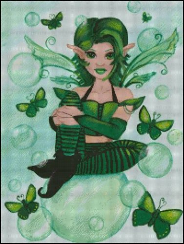 (image for) Green Fairy with Bubbles